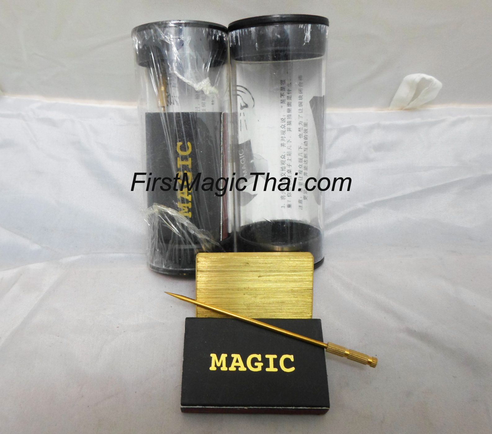 แทงกล่องไม้ขีด ทะลุทองเหลือง / Block Penetration match size