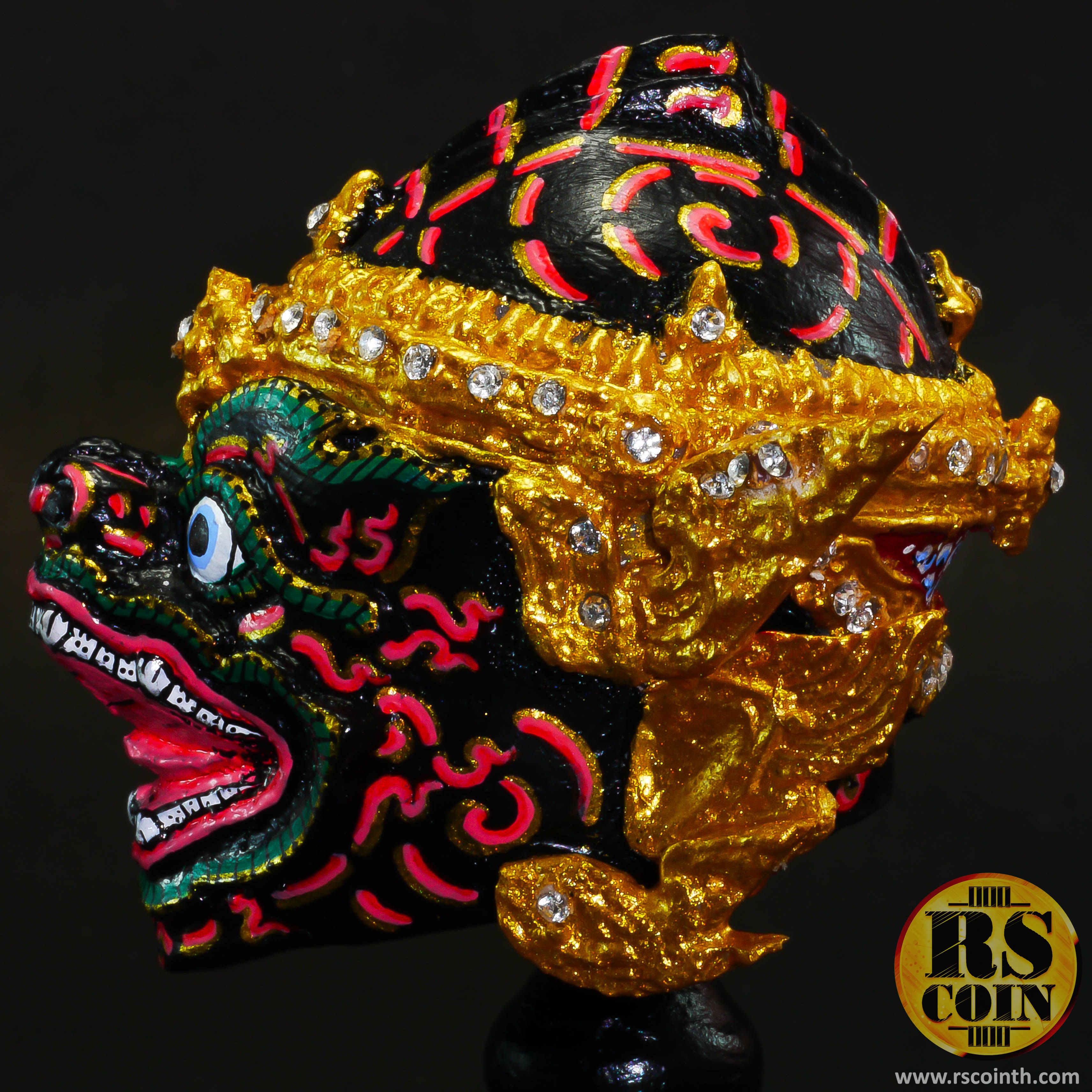 หัวโขนเรซิ่น - นิลพัท (Ramakien Black Ape Nila Khon Mask Size.S - Pre Order)