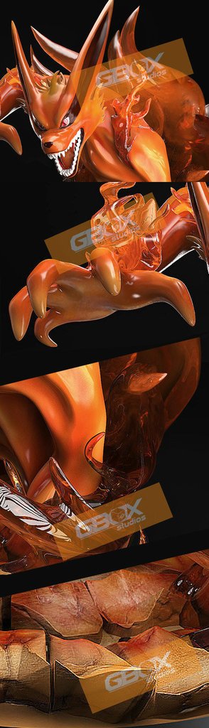 Kyuubi Naruto Resin Statue
