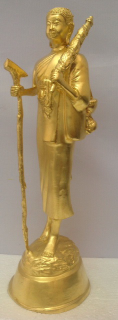 พระสีวลี เนื้อทองเหลือง ปิดทองแท้