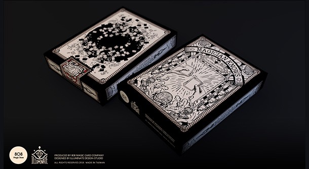 Magician Knows Playing Cards (B&W)