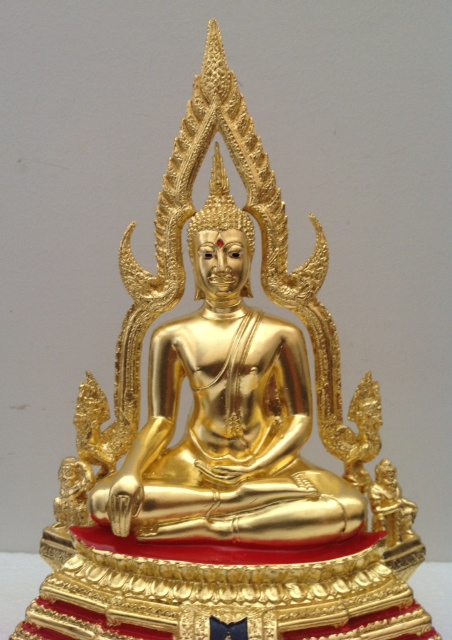 พระพุทธชินราช 5นิ้ว โรงงานซุ้มเรือนแก้ว ปิดทองแท้