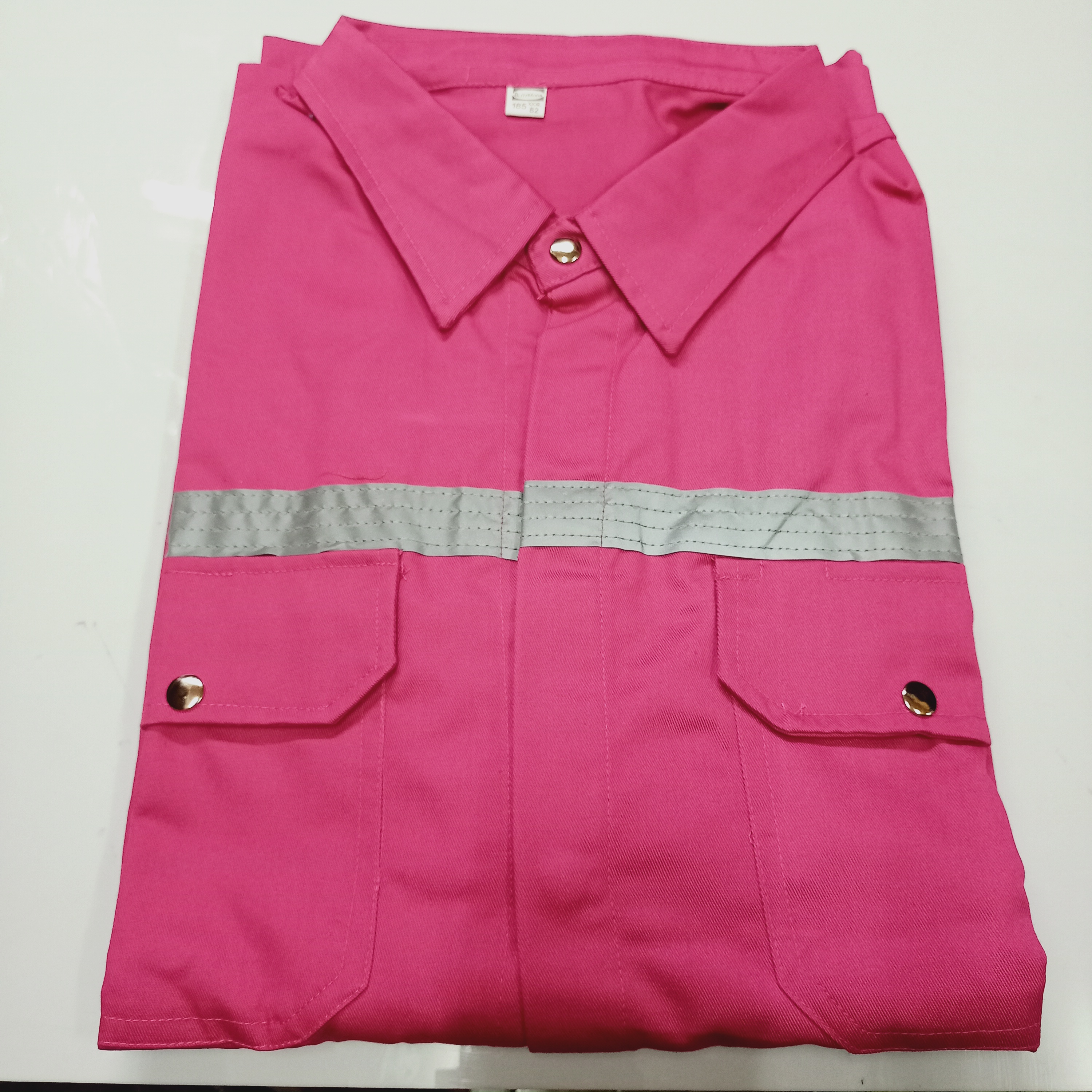 เสื้อช็อป ผ้าเวสปอยท์ สีชมพู ไซส์ 3S - 2XL