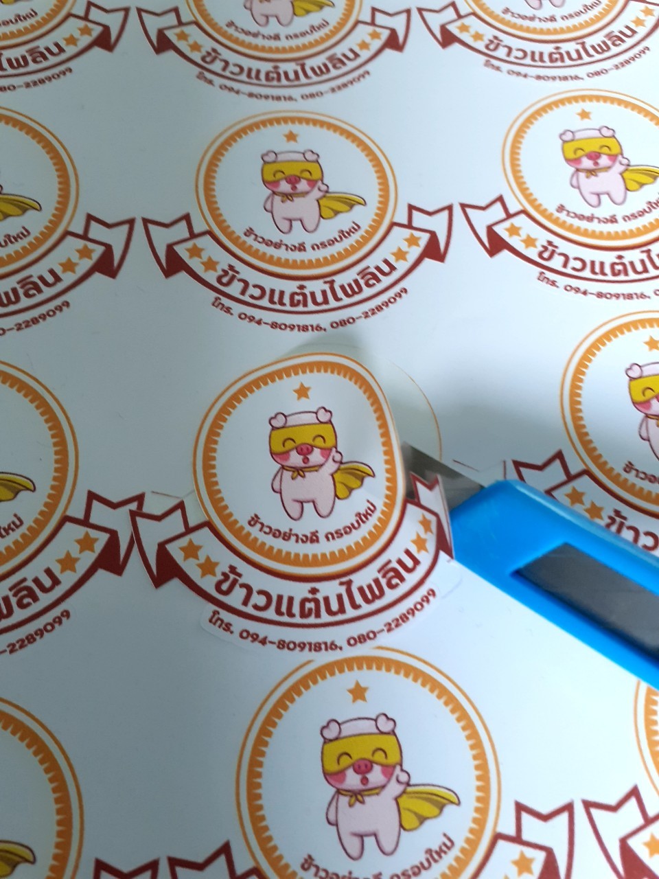 งานสติกเกอร์ไดคัท