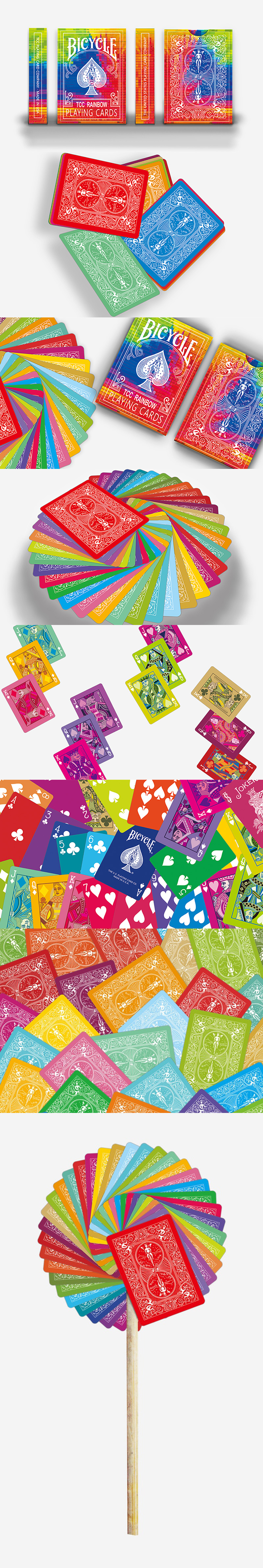 Bicycle TCC Rainbow Playing Cards