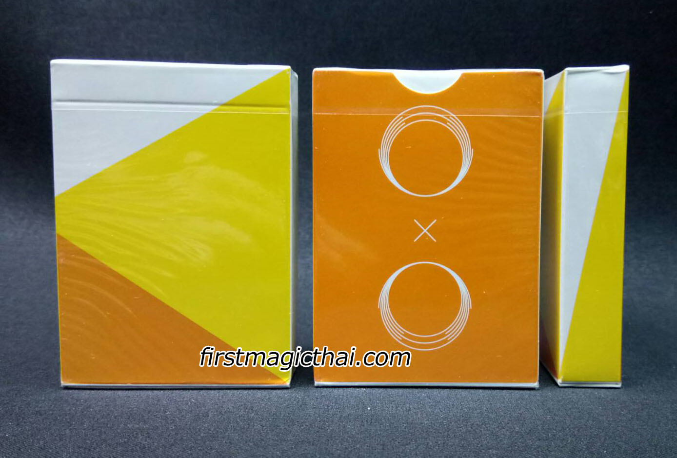 Circle Orange Saturn Playing Cards