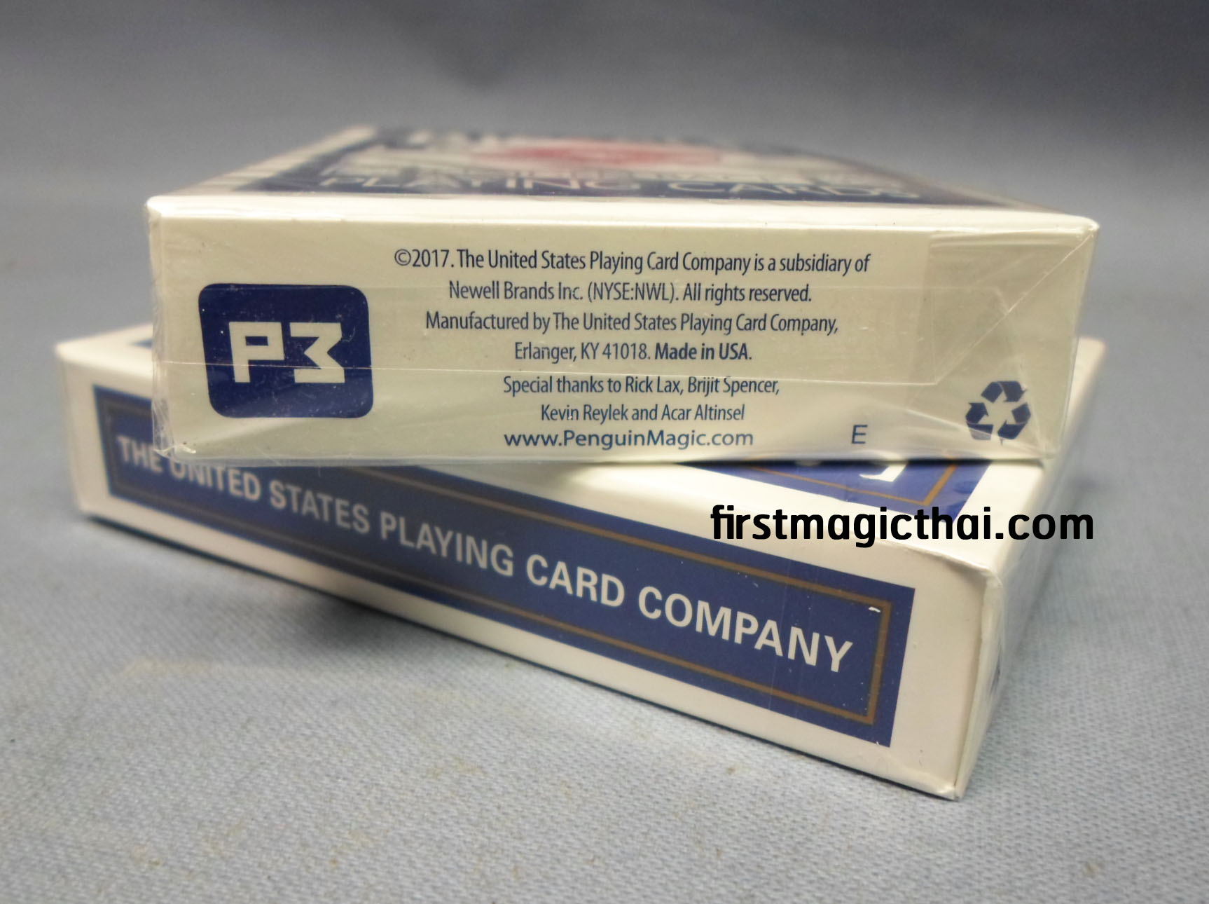 Blue Marked Bicycle Maiden Backs Playing Cards / ไพ่แกะดอก 4 ด้าน