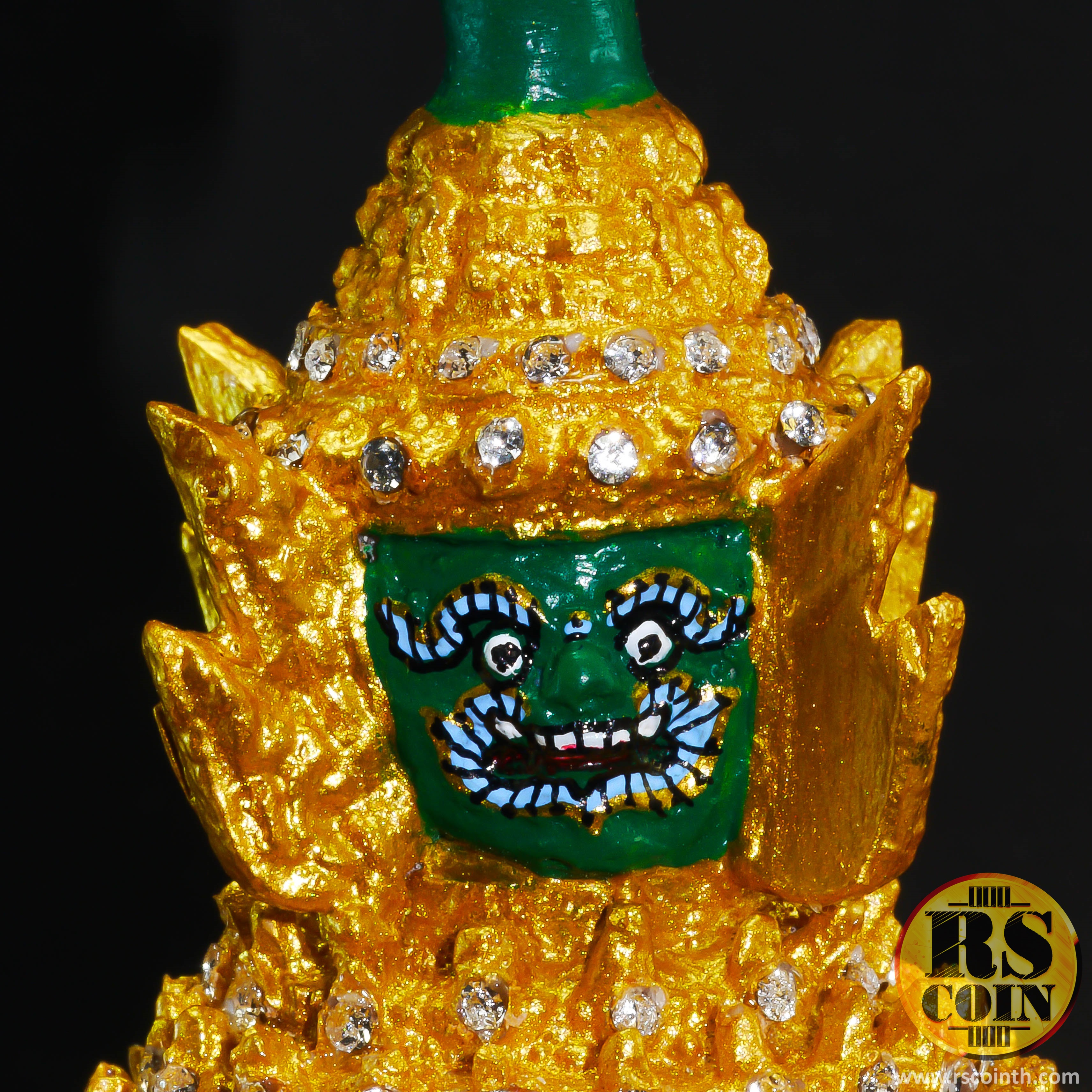 หัวโขนเรซิ่น - ทศกัณฐ์ (Ramakien Giant Thotsakan Khon Mask Size.M)