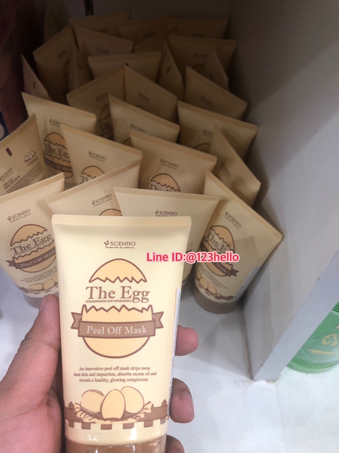 SCENTIO The Egg Peel Off Mask เซนทิโอ ดิเอ้ก พีล ออฟ มาร์ค 100 ml.
