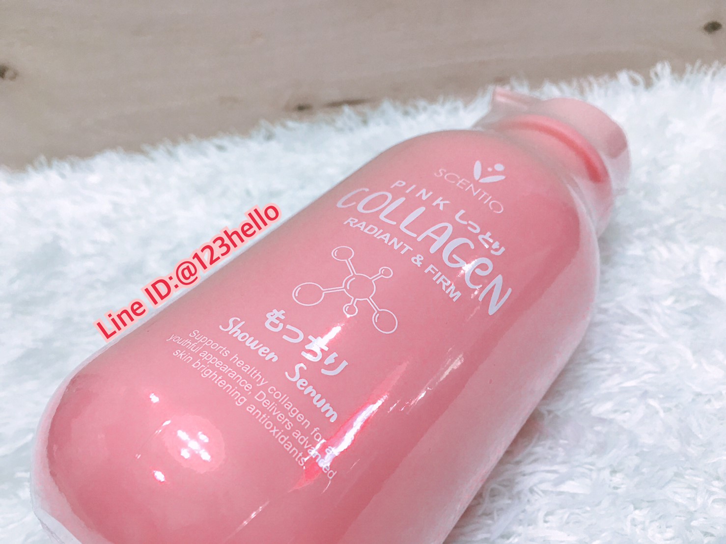 SCENTIO PINK COLLAGEN RADIANT & FIRM SHOWER SERUM 350ml