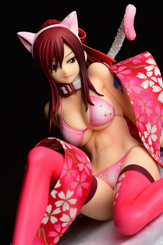 Erza Scarlet Cherry Blossom Cat Gravure