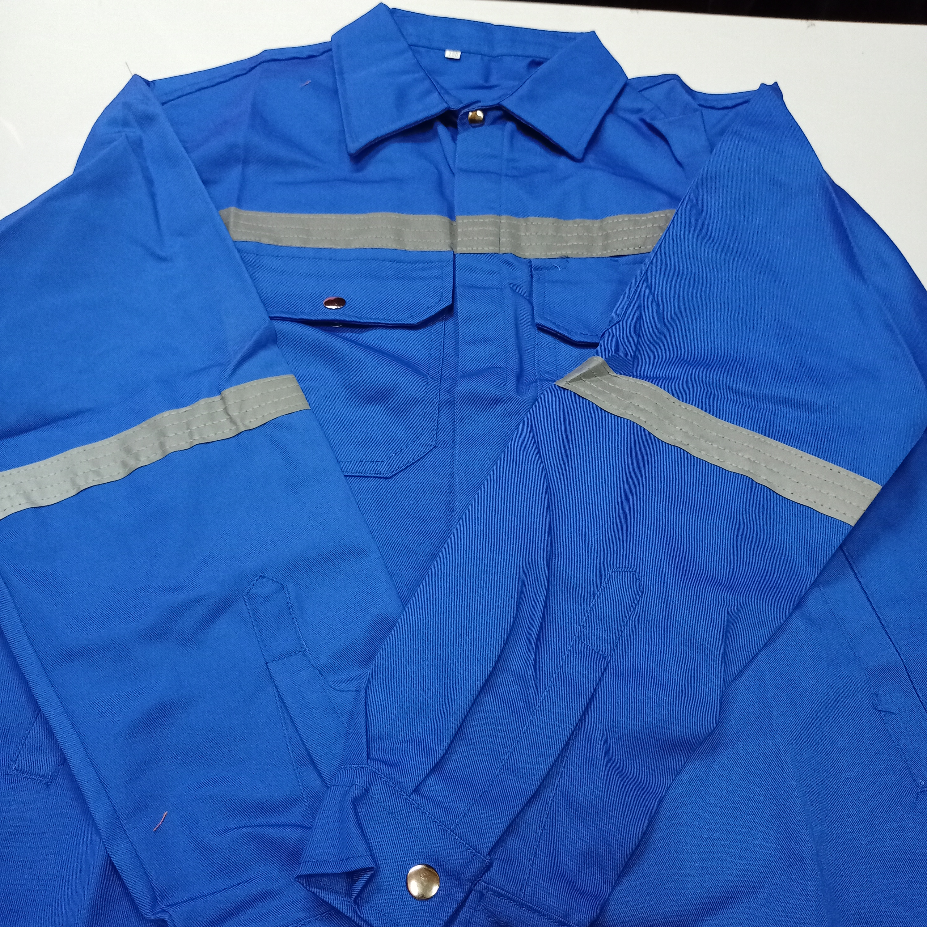 เสื้อช็อป ผ้าเวสปอยท์ สีฟ้าเข้ม ไซส์ 3S - 2XL สำเนา สำเนา