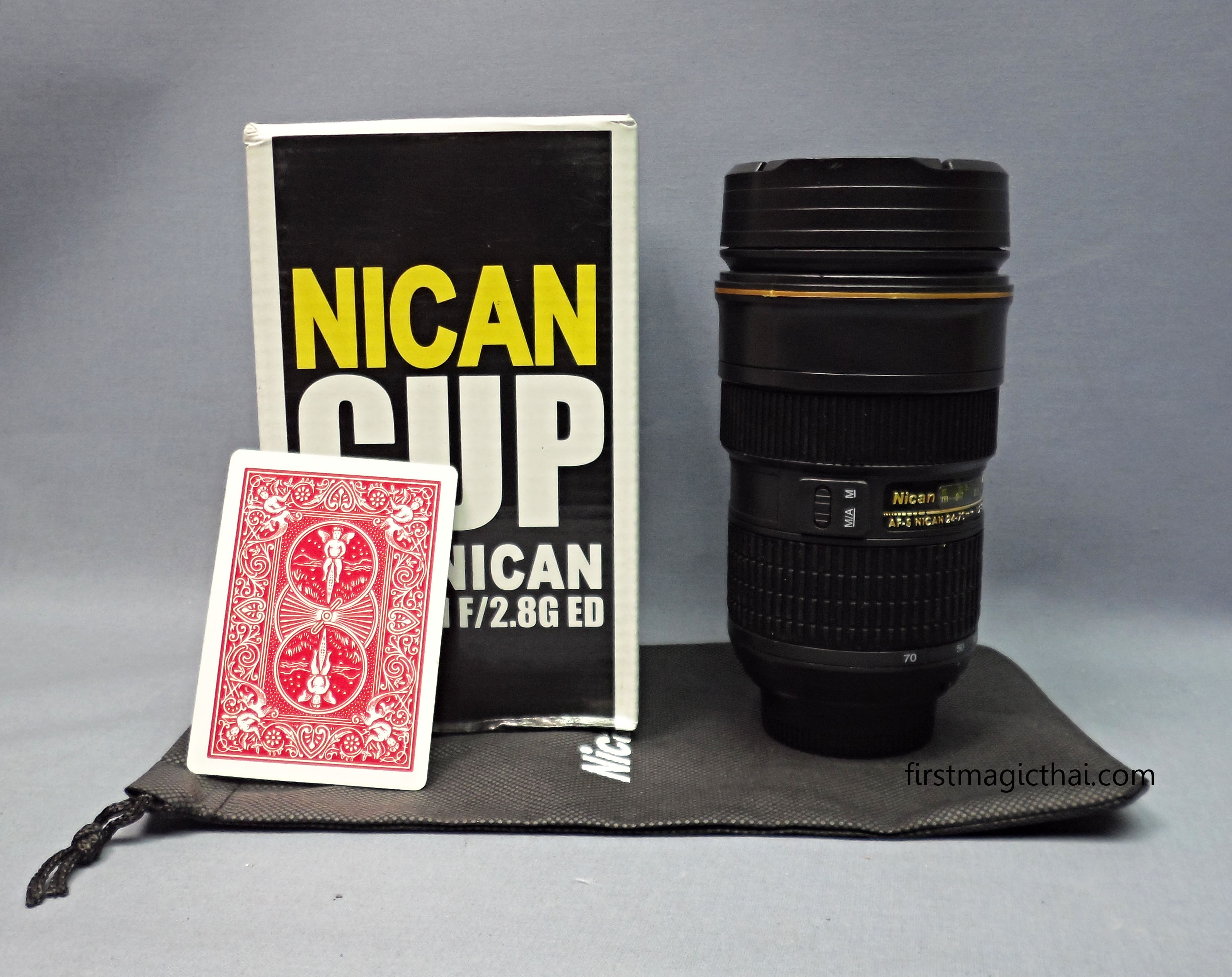 แก้วน้ำเลนส์กล้อง ขนาดกลาง สีดำ / Camera Lens Cup 5