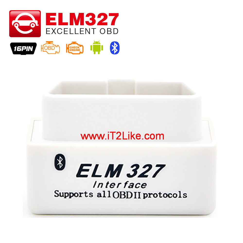 กล่องสแกน ECU รถยนต์ ELM327 Bluetooth OBD2 For Android เฟิร์มแวร์ใหม่ล่าสุด