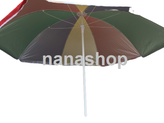 ร่มสนาม32นิ้วและร่มสนาม34นิ้ว สีรุ้ง ร่มผ้าร่มยูวีด้านในสีเงิน เกรดร่มสำเร็จ มีด้ามต่อปรับสูงได้ (สูงไม่มาก)