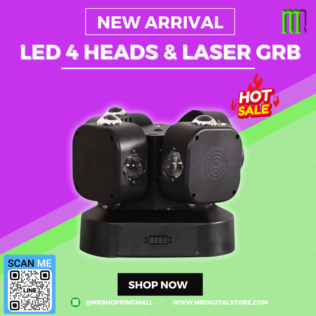 LED 4 Heads & Laser GRB