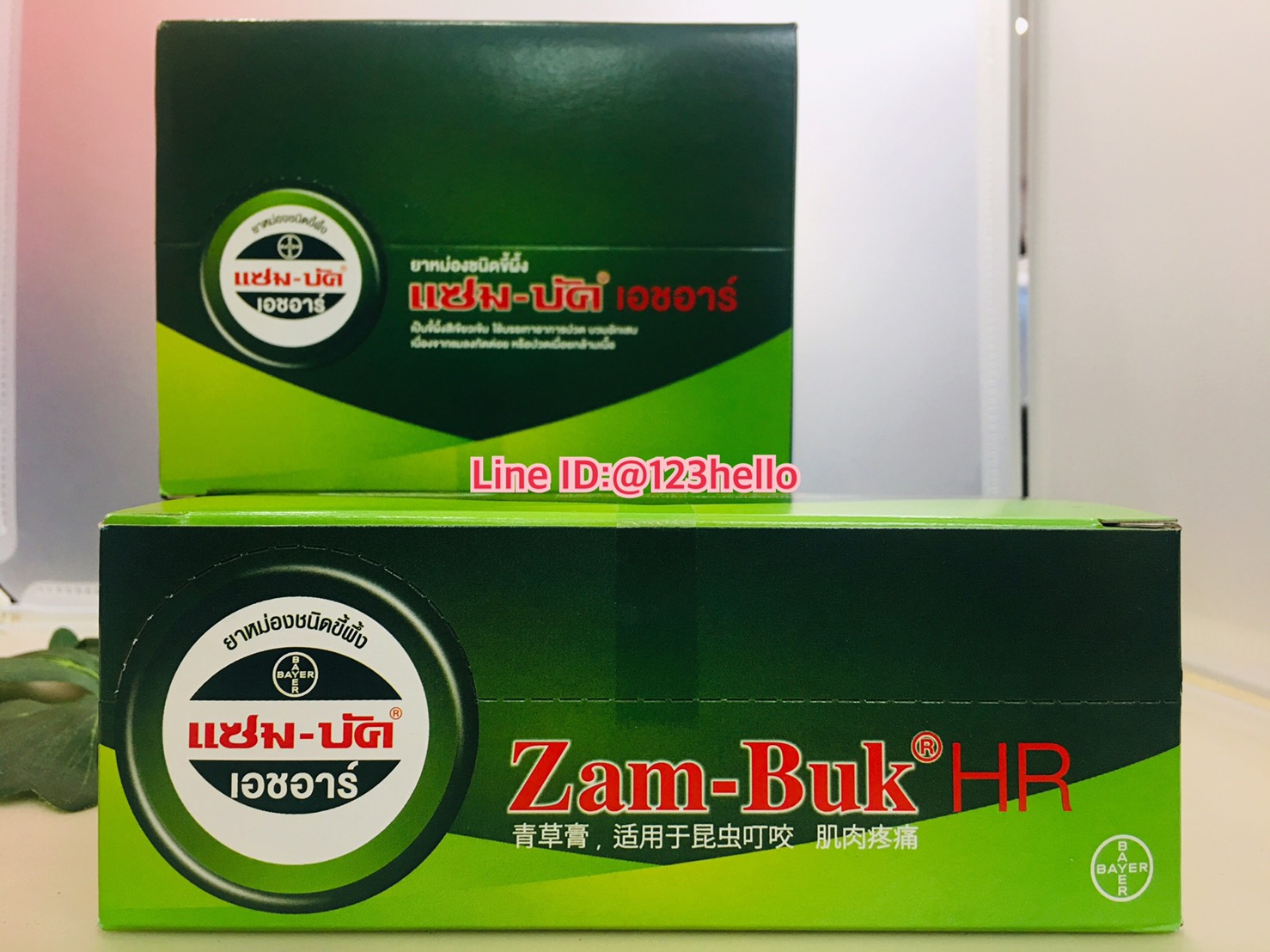 Zam-Buk HR ยาหม่องชนิดขี้ผึ้งแซม-บัค เอชอาร์ 4 dozens of 8g.