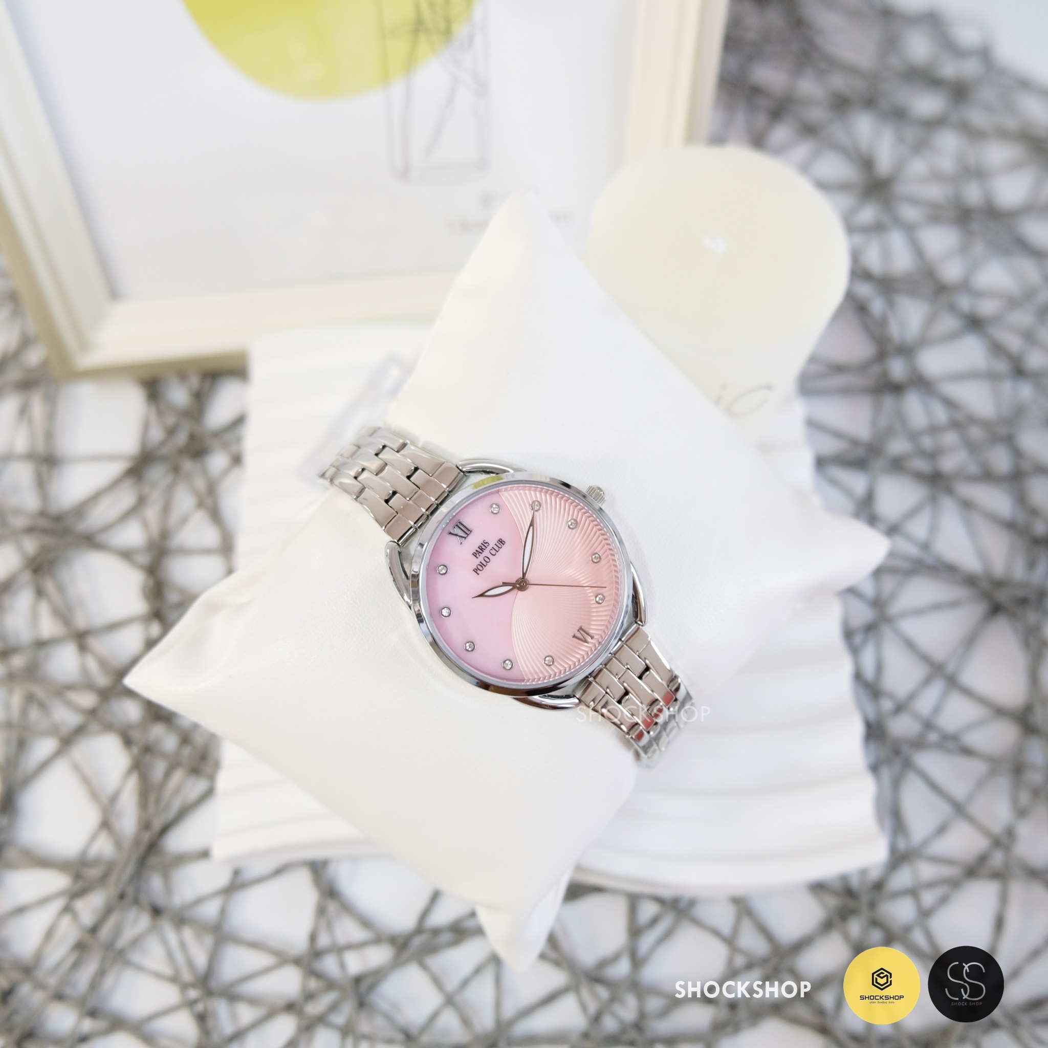 Paris Polo Club นาฬิกาข้อมือผู้หญิง รุ่น PPC-220607L-PK โปโล