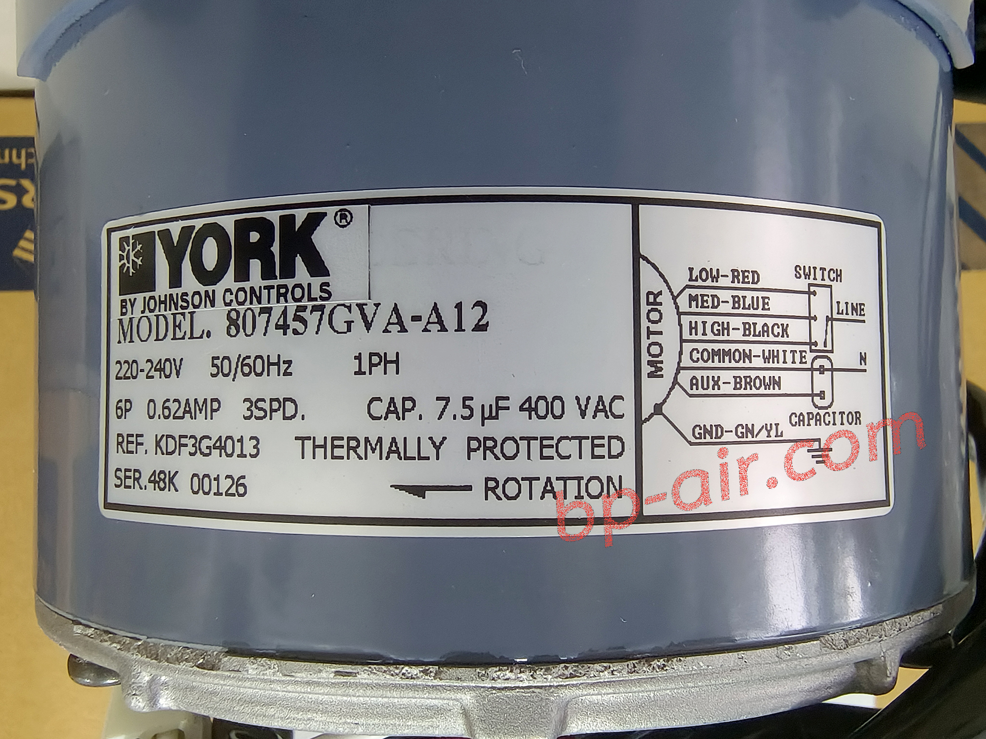 มอเตอร์คอยล์เย็น 807457GVA-A12