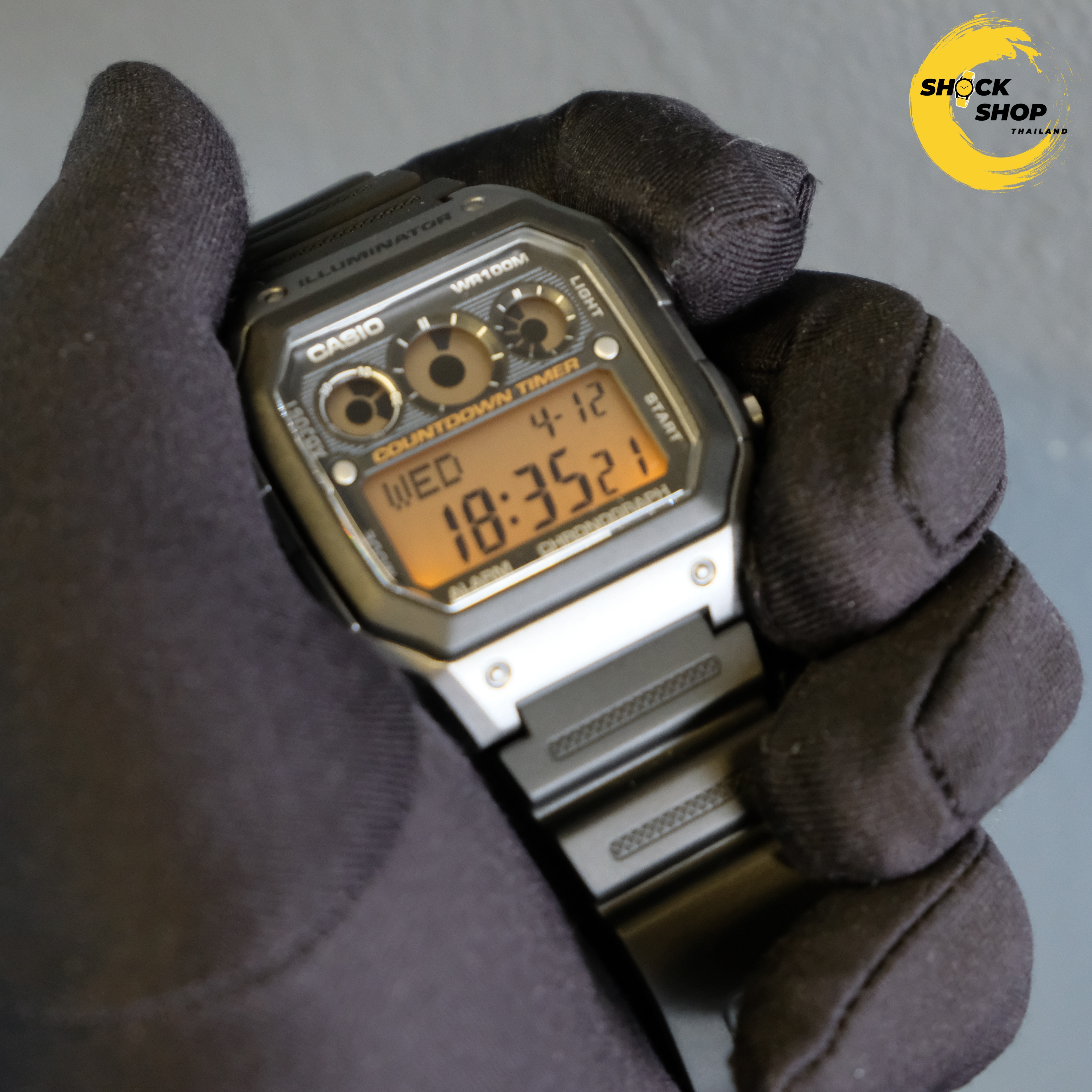 CASIO นาฬิกาข้อมือ รุ่น AE-1300WH-8A วัสดุเรซิ่น คาสิโอ