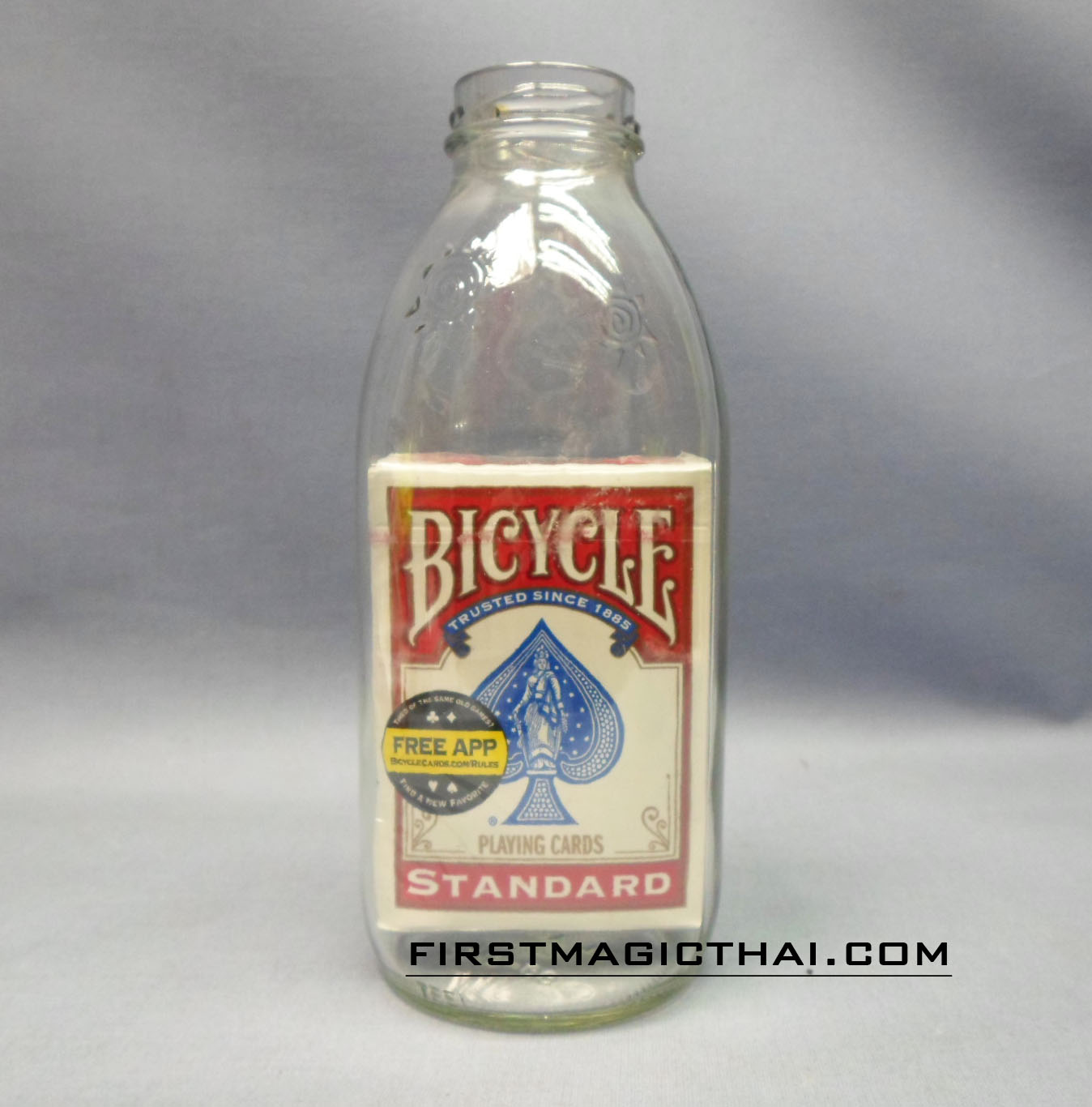 Card in bottle (Red Bicycle) / ไพ่ในขวด