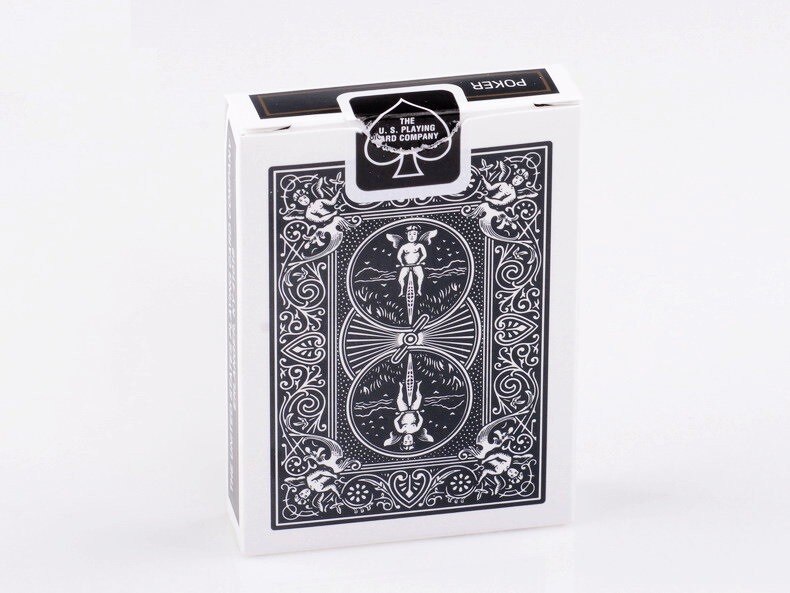 BLACK Bicycle Rider Back Playing Cards