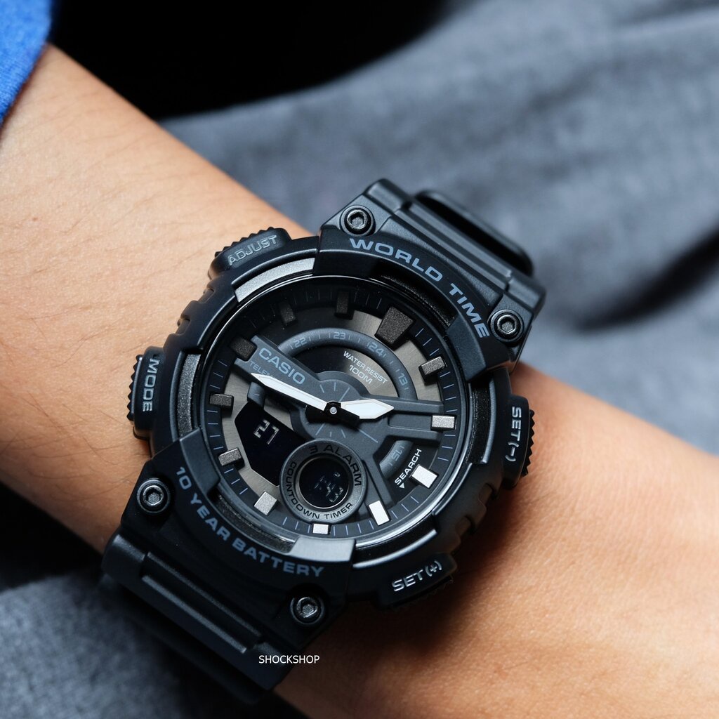 นาฬิกาผู้ชาย Casio รุ่น AEQ-110W-1BV คาสิโอ