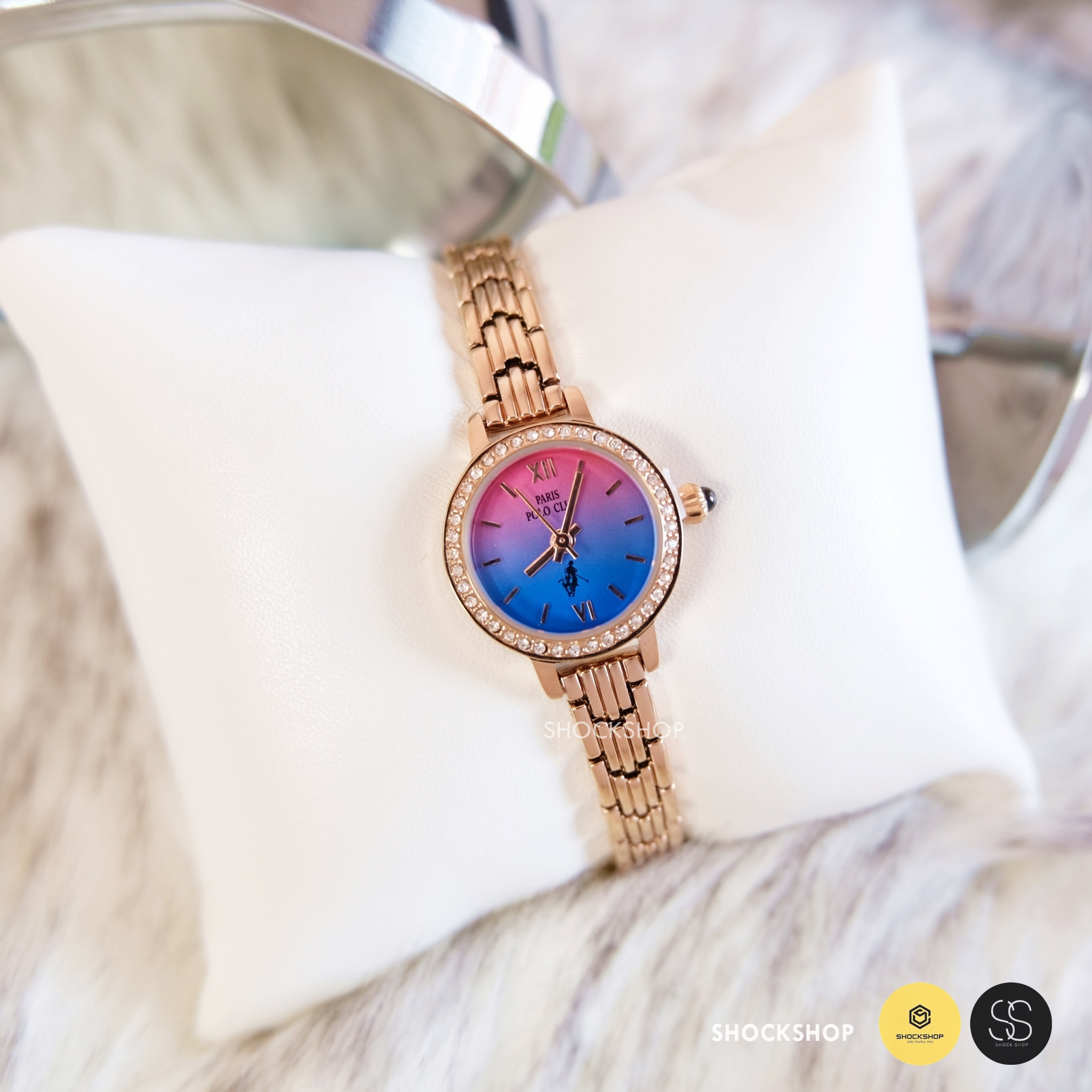 Paris Polo Club นาฬิกาข้อมือผู้หญิง รุ่น 3PP-2101731L-PK-BU โปโล