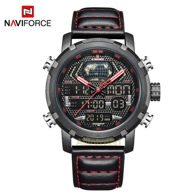 นาฬิกา Naviforce รุ่น NF9160 สีแดง/ดำ ของแท้ รับประกันศูนย์ 1 ปี ส่งพร้อมกล่อง และใบรับประกันศูนย์ ราคาถูกที่สุด