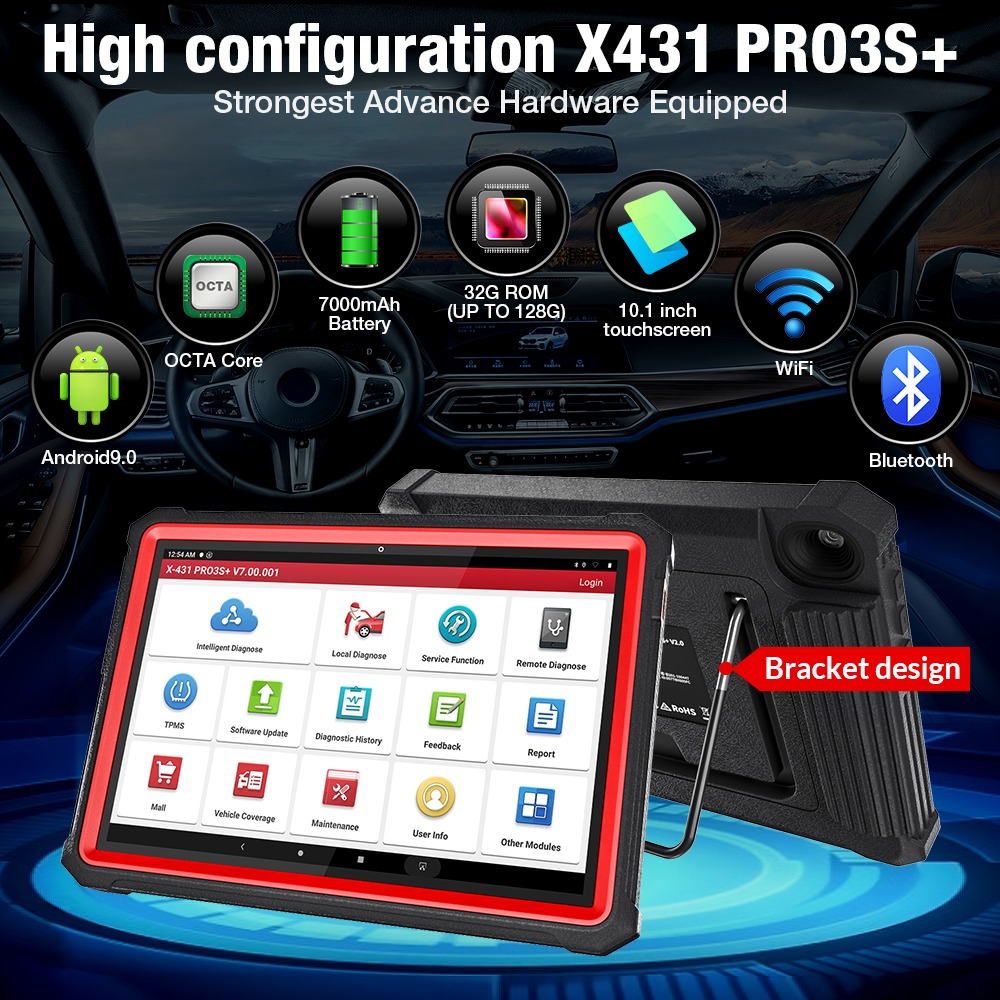 Launch X431 V Plus V4.0 12V สำหรับ รถยนต์ และ 24V สำหรับ รถบรรทุก เครื่องมือวิเคราะห์ รถยนต์ เครื่องสแกนรถยนต์ เครื่องมือวินิจฉัยรถยนต์ เครื่องสแกนโค้ด วิเคราะห์รถยนต์ อ่านโค้ดต่างๆ HD3 HDIII for 12V cars & 24V Trucks Code Reader Car Scanner Automotive