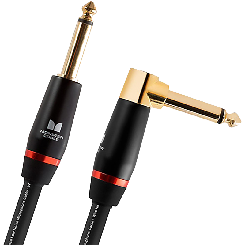 Monster Bass 21ft Angled to Straight Instrument Cable