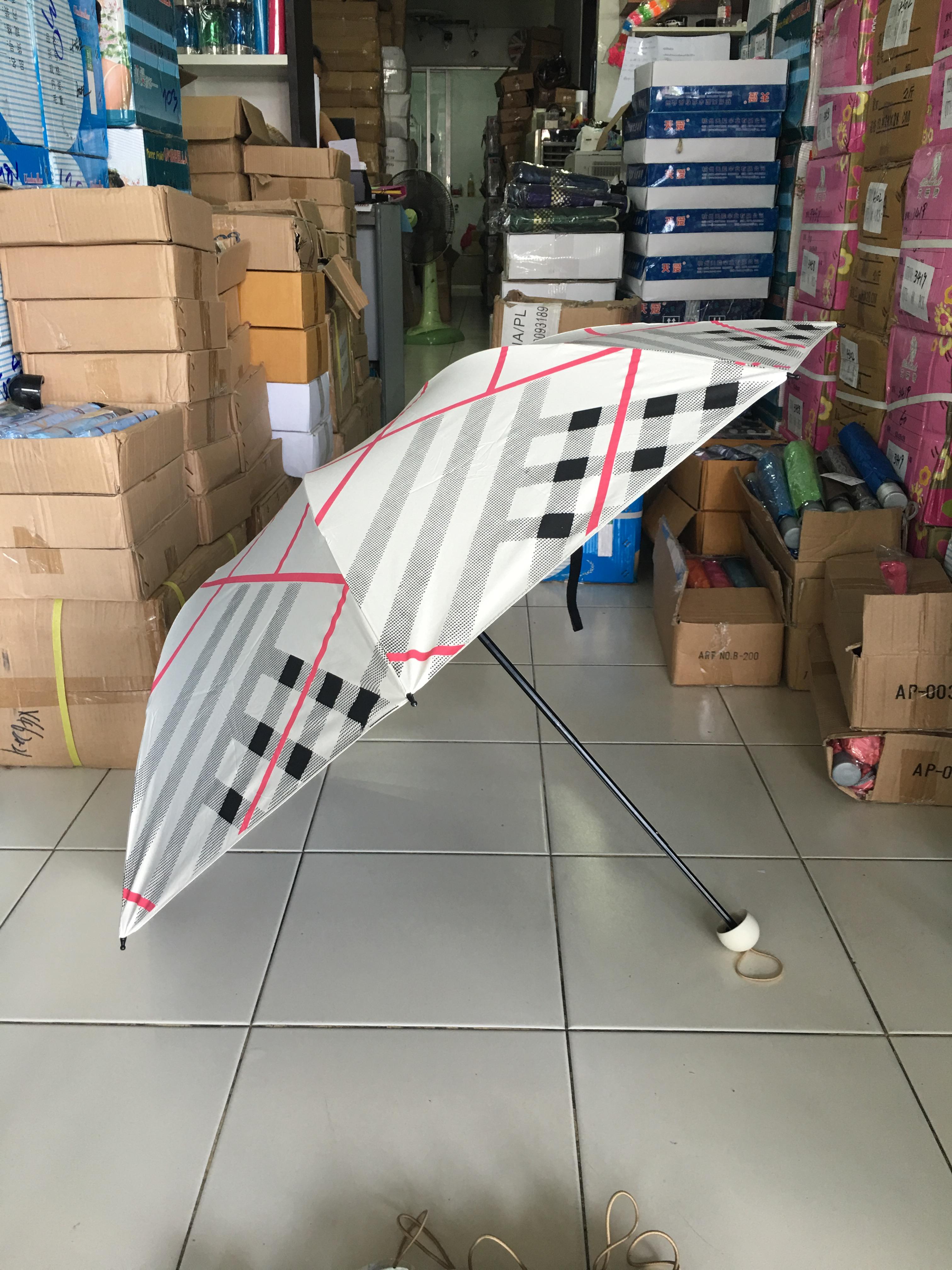 ร่มโค้งแฟชั่นยูวีดำรหัส3009