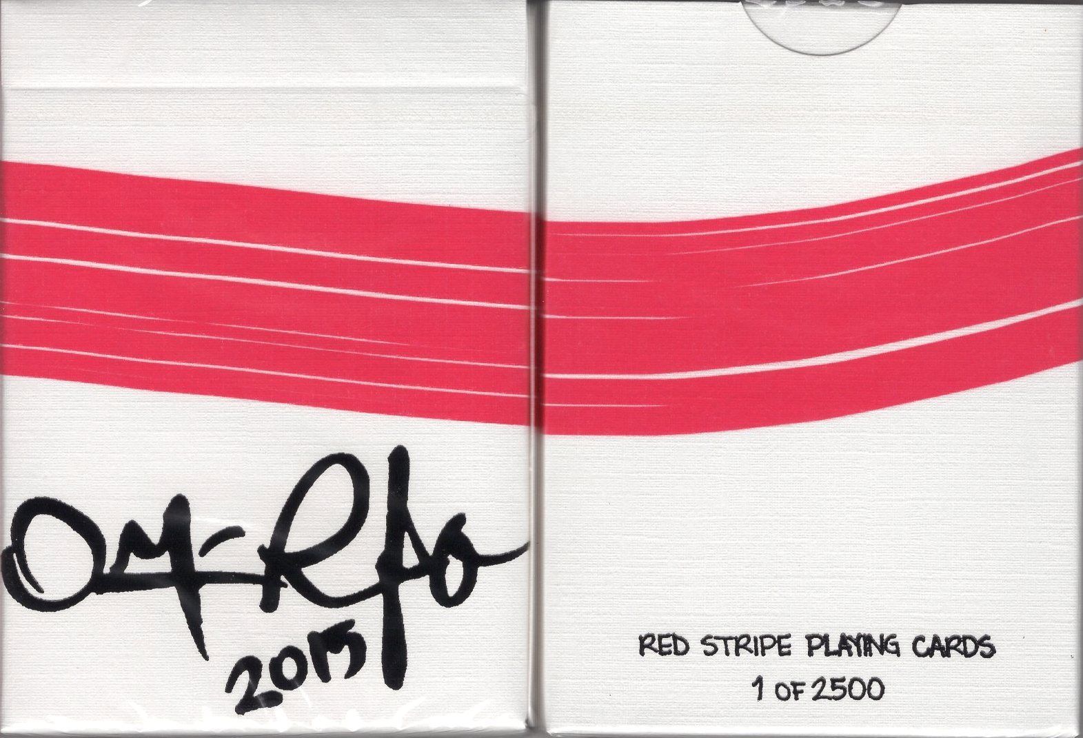 ​Red Stripe Playing Cards By Omar Renfro