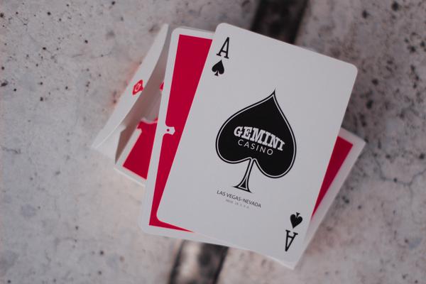 Gemini Casino playing cards (Red)