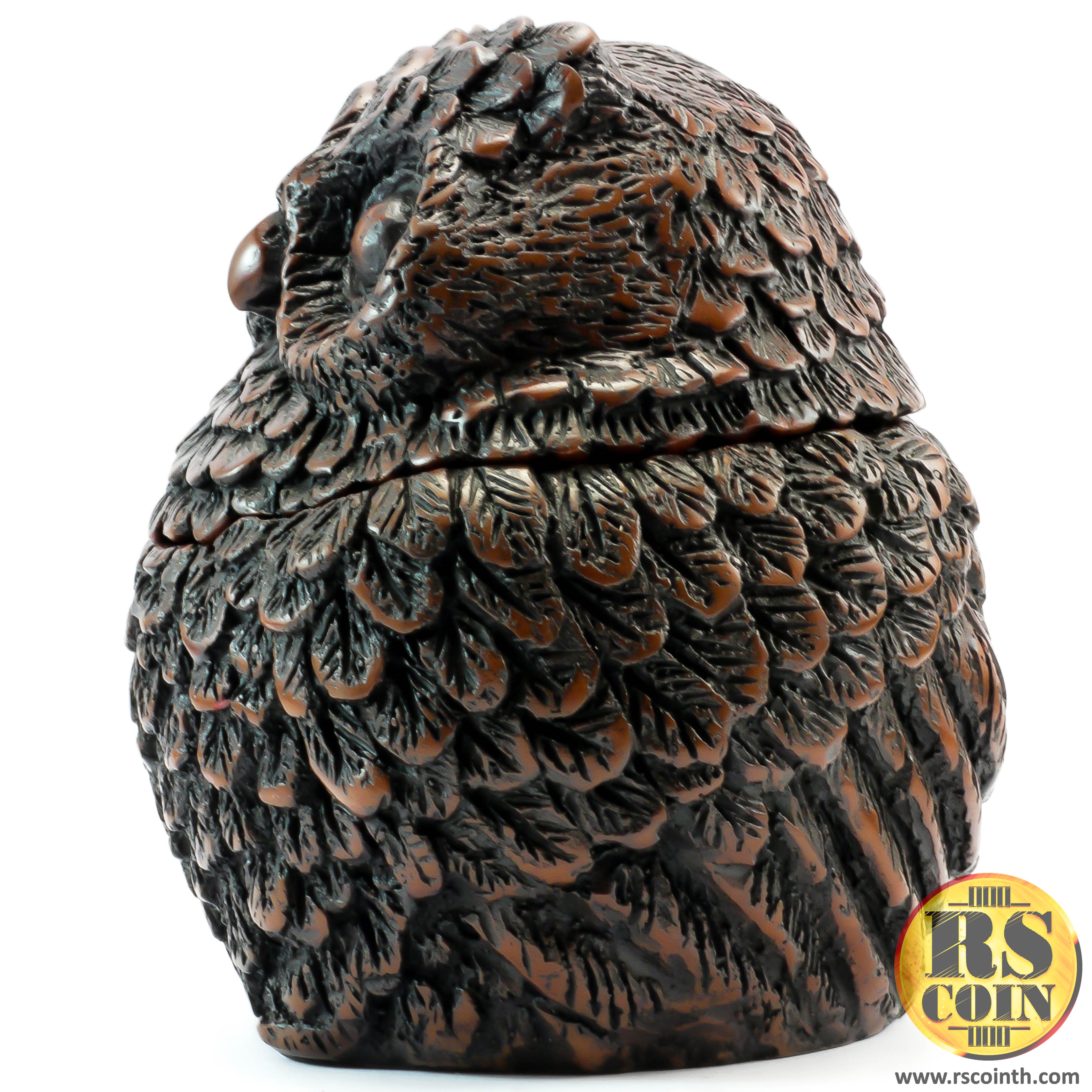 รูปปั้นหิน - นกฮูกตลับ (Thai Sculpture Stone Animal Bird Owl)
