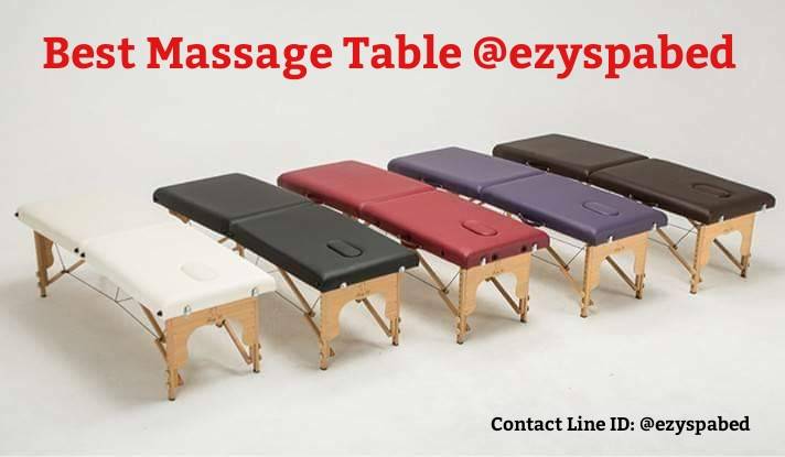 เตียงสปาพับได้โครงไม้ รุ่น Standard Massage Table #Cm011 สีดำ Black