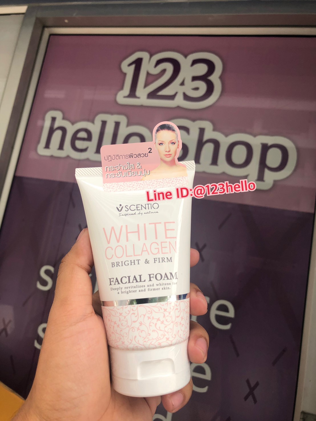 SCENTIO WHITE COLLAGEN MILD FAICIAL FOAM เซนทิโอ ไวท์ คอลลาเจน มายด์ เฟเชียล โฟม 100ml.