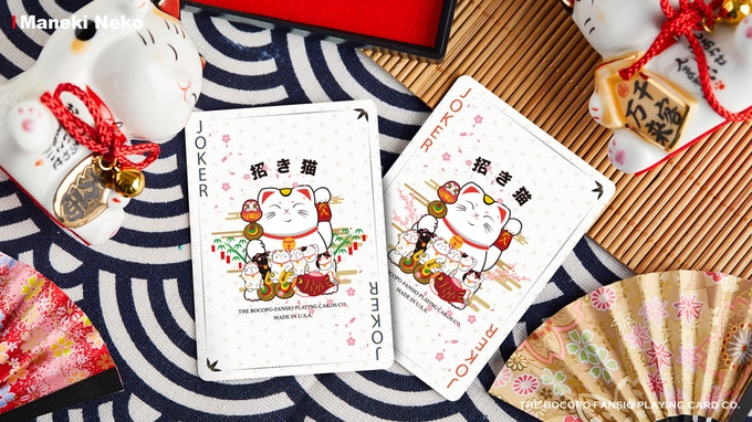 Bicycle Maneki Neko (RED) Playing Cards