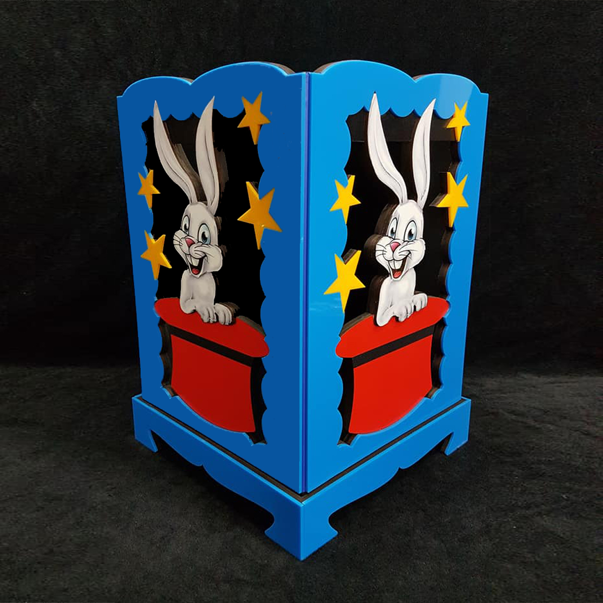 กล่องเสกของ ลายกระต่าย+ดอกไม้ / Tora Rabbit Squared Production