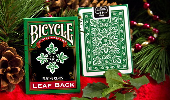 Bicycle Leaf Back Playing Cards (Green)