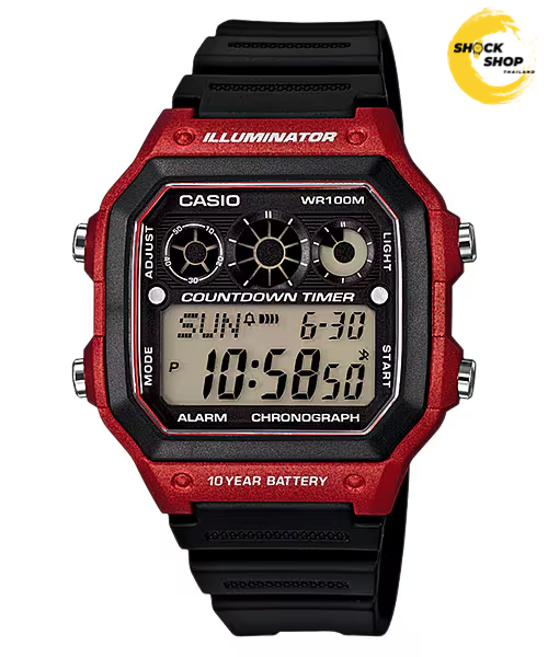 CASIO นาฬิกาข้อมือ รุ่น AE-1300WH-4A วัสดุเรซิ่น คาสิโอ