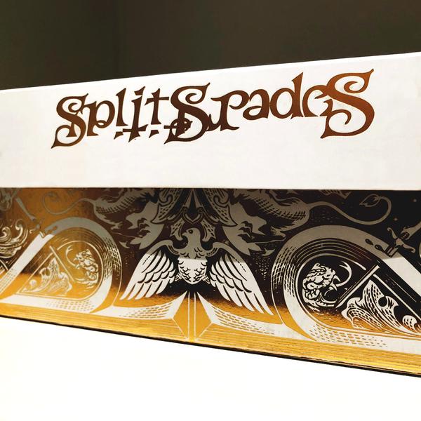 Gold Split Spades Plating Cards