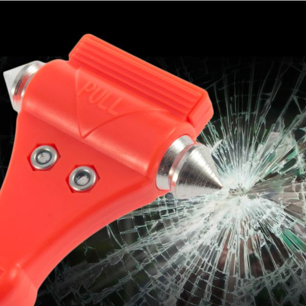 ค้อนทุบกระจกรถยนต์ พร้อมใบมีดตัดสายเข็มขัดนิรภัย Emergency Safety Hammer