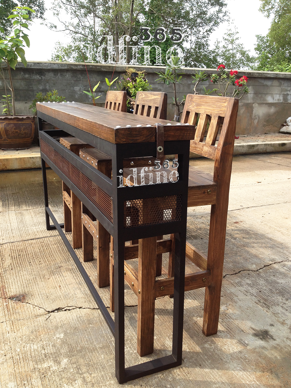 ชุดโต๊ะบาร์และเก้าอี้สตูล สไตล์ลอฟท์ คุณภาพดี ราคาถูกใจ