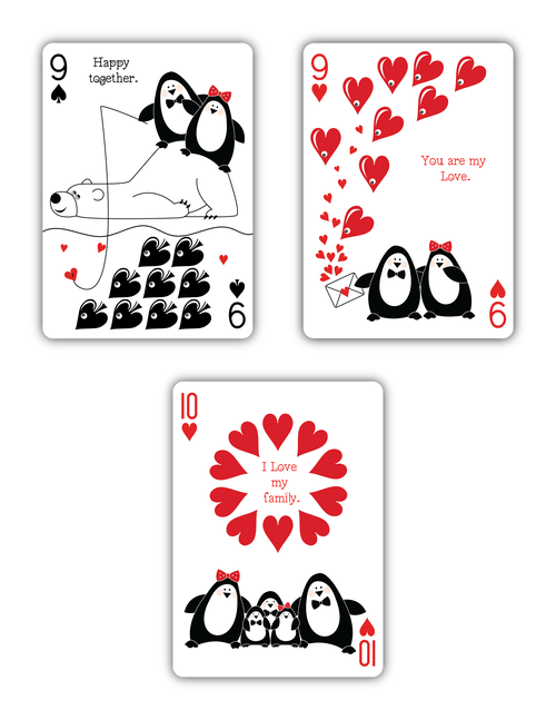 Love U Playing Cards