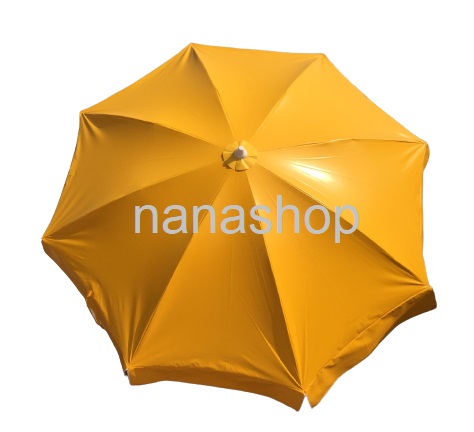 ร่มสนาม 45 นิ้ว ร่มผ้าใบ ร่มขายของ ร่มใหญ่ ร่มทรงกลม 8 ก้าน รุ่นมีชายระบาย เนื้อผ้าใบคูนิล่อน