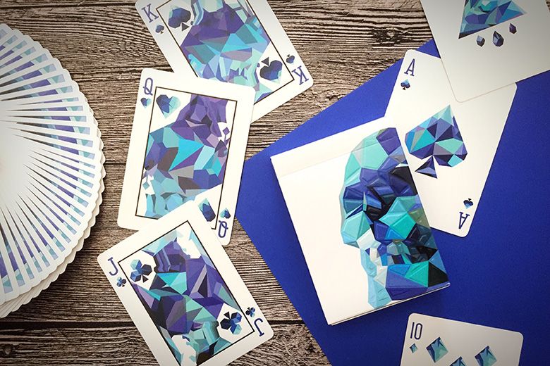 Memento Mori Playing Cards Blue Edition สีน้ำเงิน
