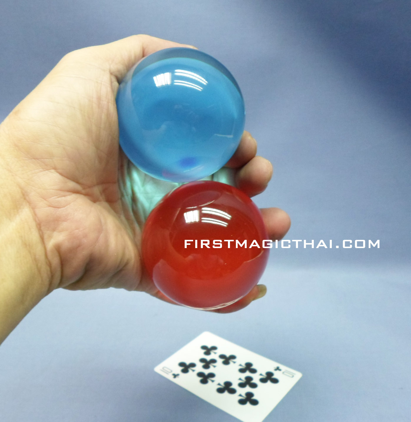 ฟิวเตอร์บอล 60mm สีน้ำเงินใส / Contact Juggling 60mm (Blue)