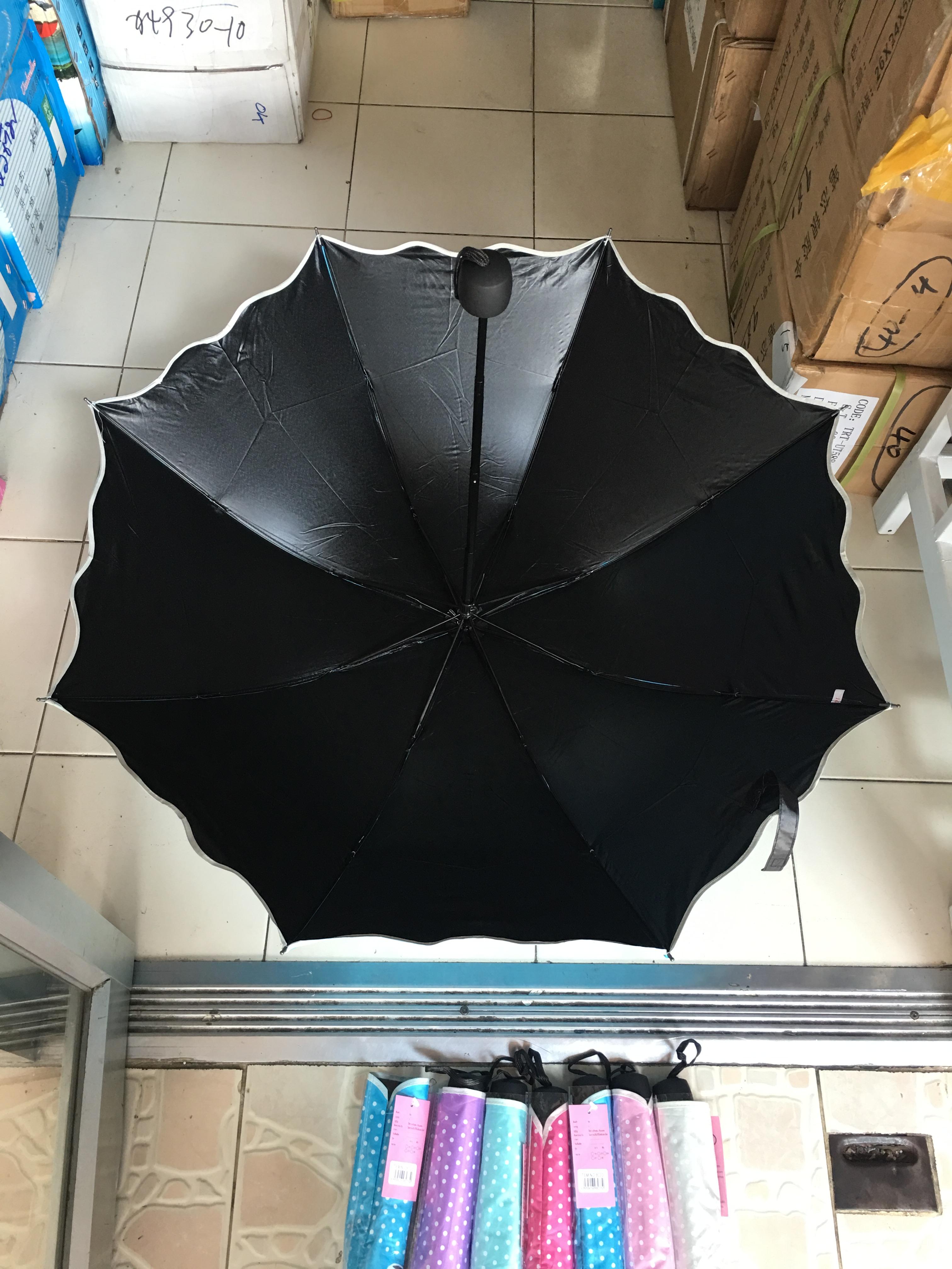 ร่มโค้งแฟชั่น ยูวีดำ รหัส8033