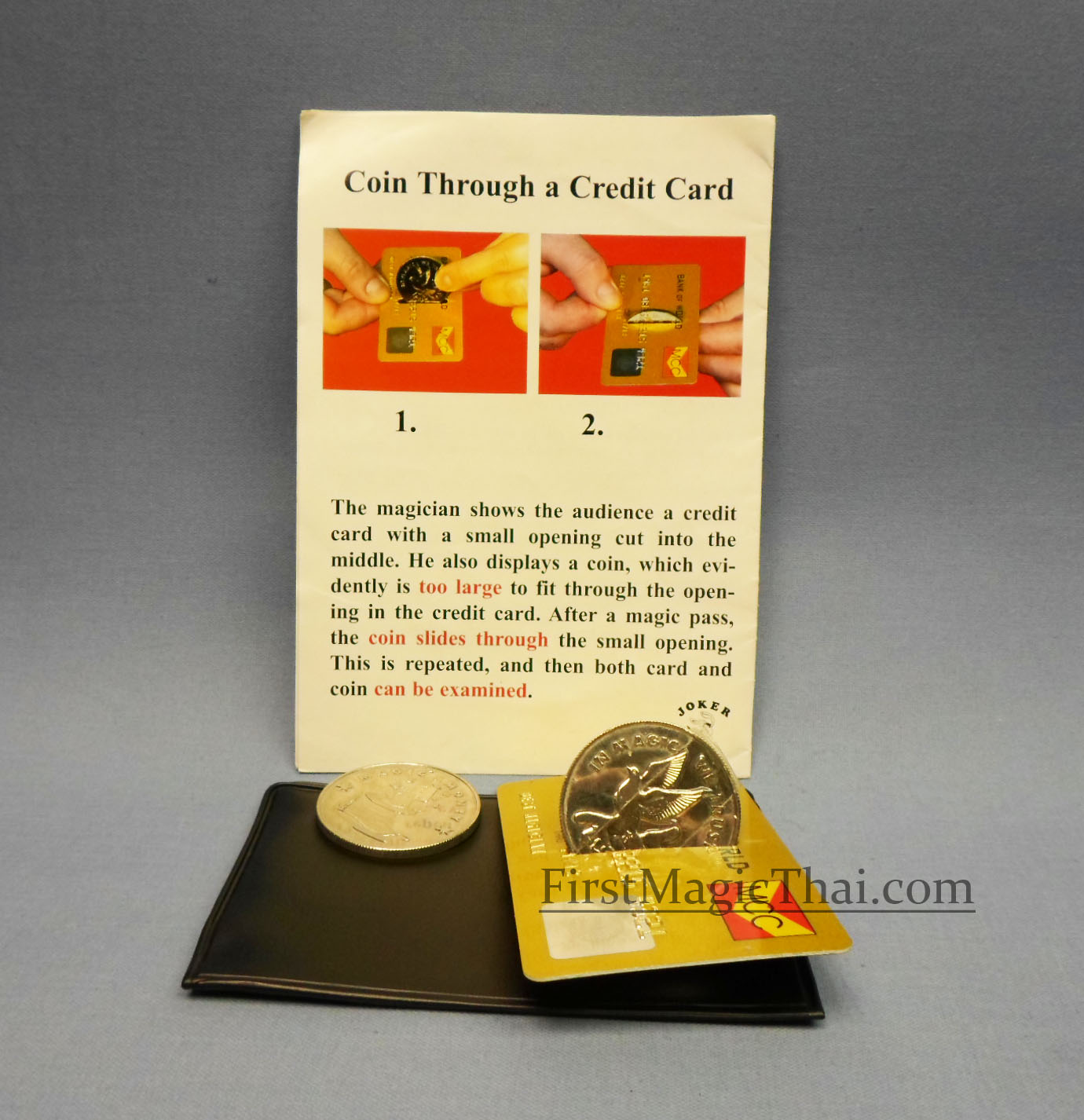 เหรียญทะลุ บัตรเครดิต / Coin Through a Credit Card